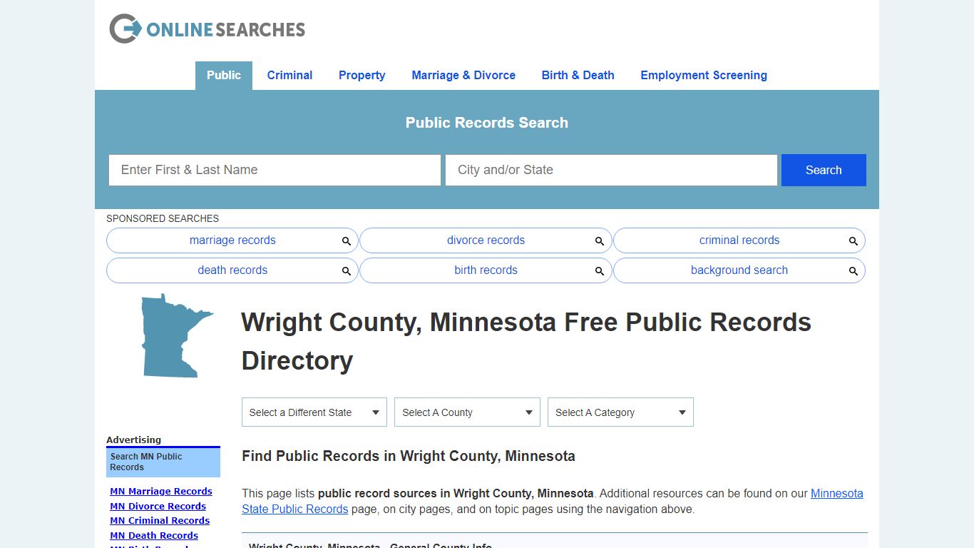 Wright County, Minnesota Public Records Directory